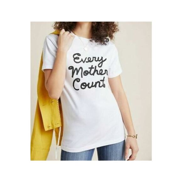 Citizens of Humanity Every Mother Counts Graphic White T-Shirt - Picture 1 of 5